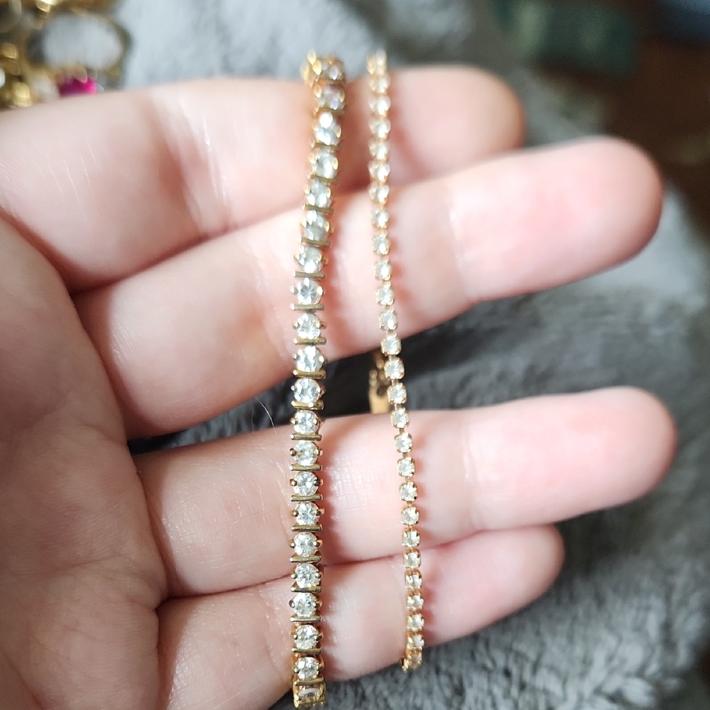 Source Unknown Gold and Silver Sparkle Bracelet